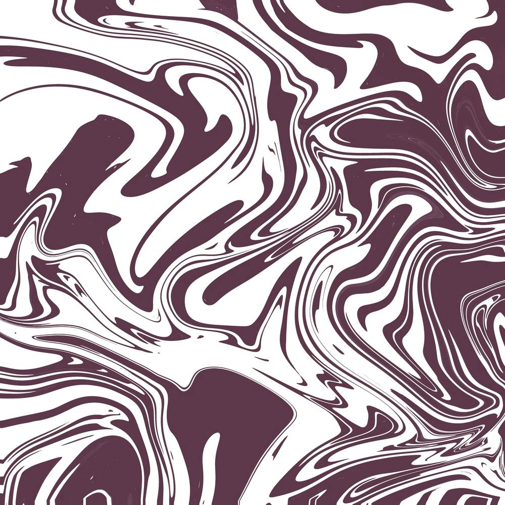 Liquid Contemporary Abstract Mauve and White Swirls - Retro Liquid Marble Swirl Lava Lamp