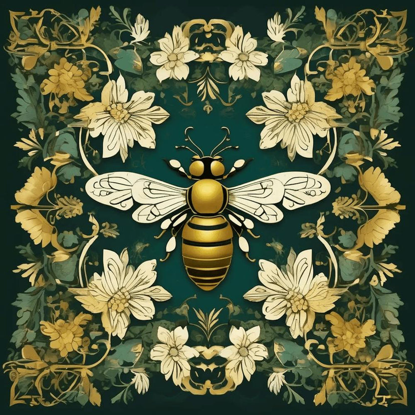 william morris  insect bee art print5