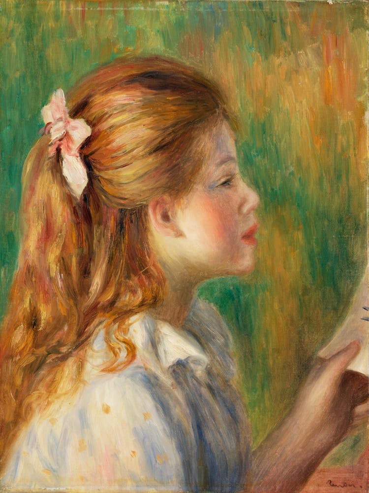 Reading (La Lecture) (1892), Pierre Auguste Renoir