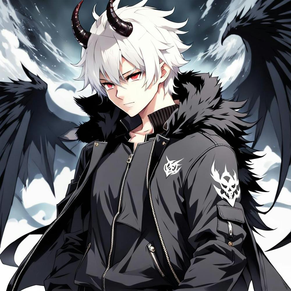 Goth Demonic Anime Boy
