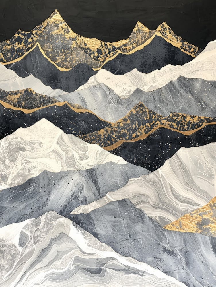 Gold And Black Mountains 1