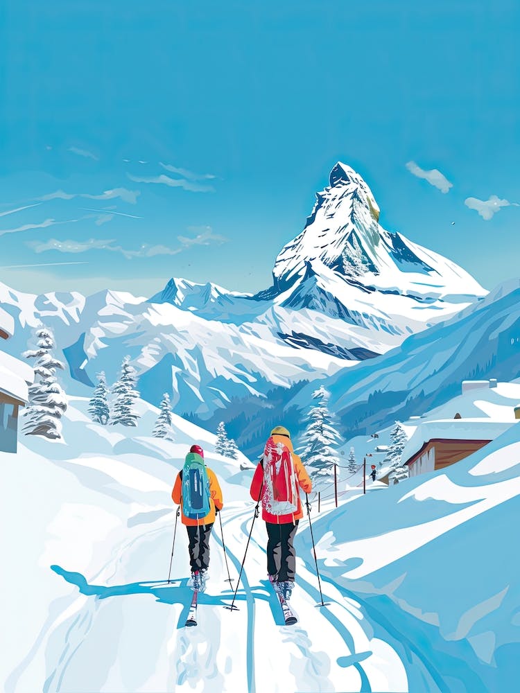 Are, Sweden, Ski Resort Illustration 6