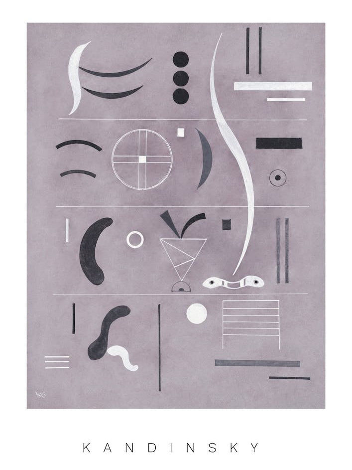 Four Parts, Kandinsky Poster