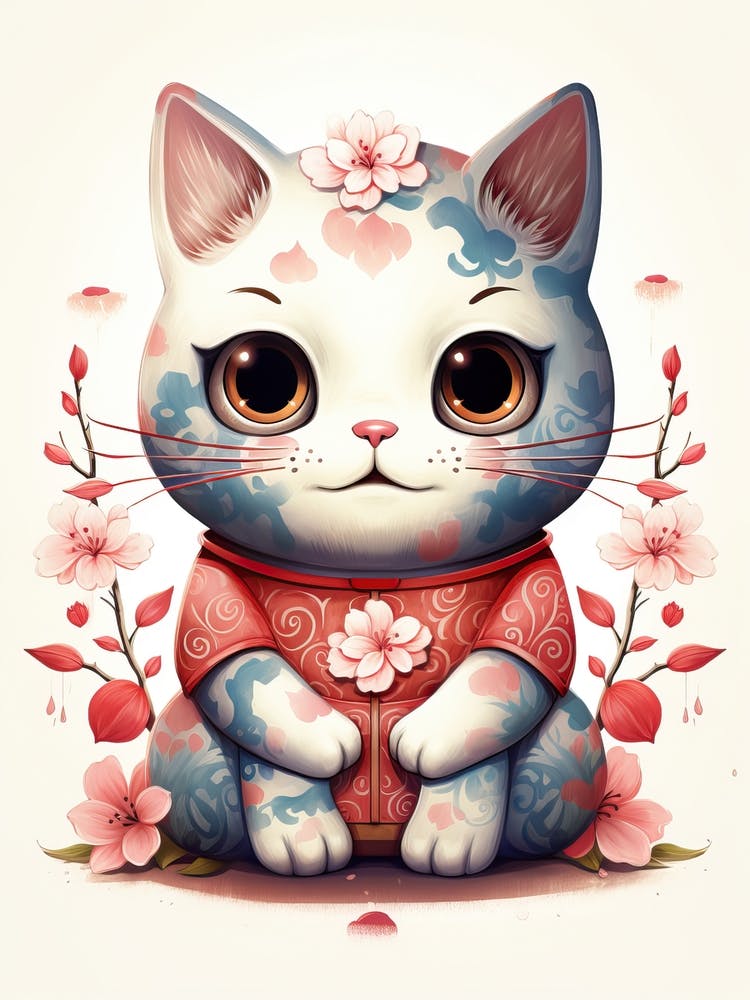 Kawaii Cat Drawings 4
