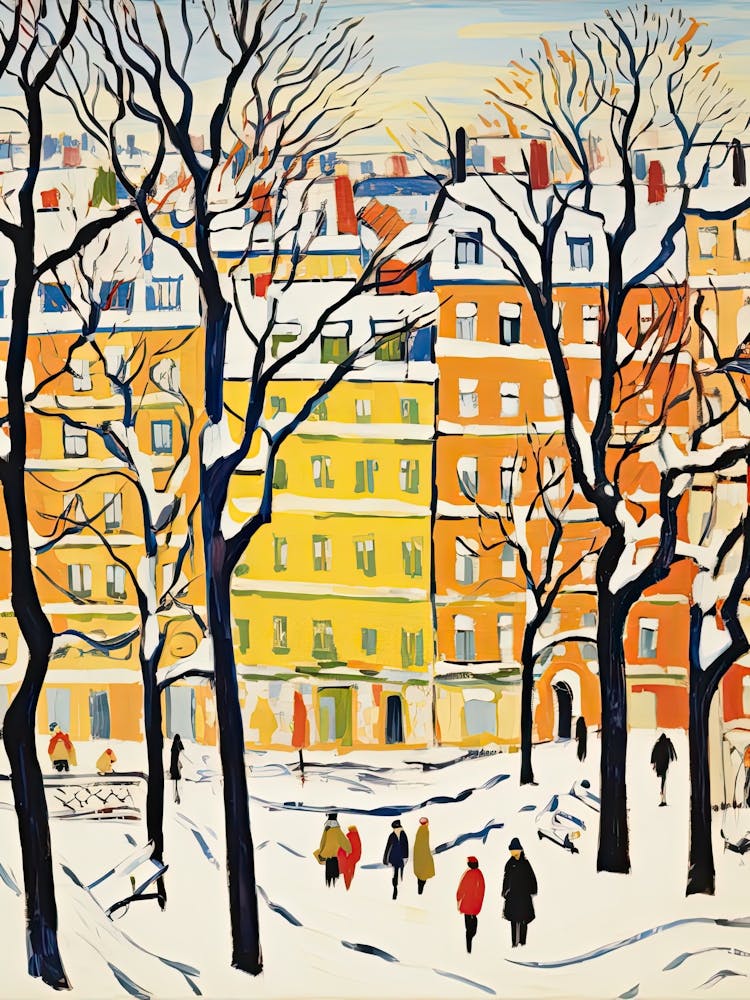 Winter Snow Vienna   Austria Snow Illustration 2