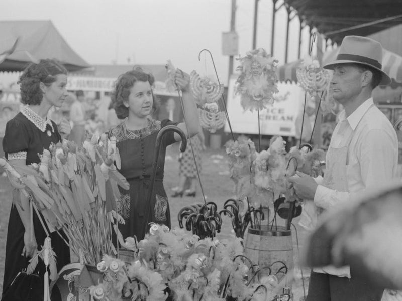 Untitled Photo, Possibly Related To Girl Buying Cane From Concessionaire, Donaldsonville, Louisiana, State Fair By