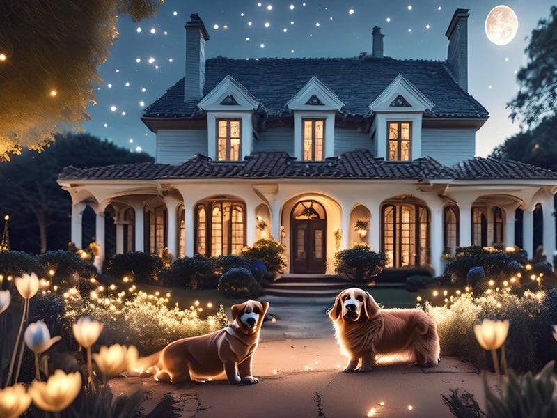 Two lovers In Front Of A House