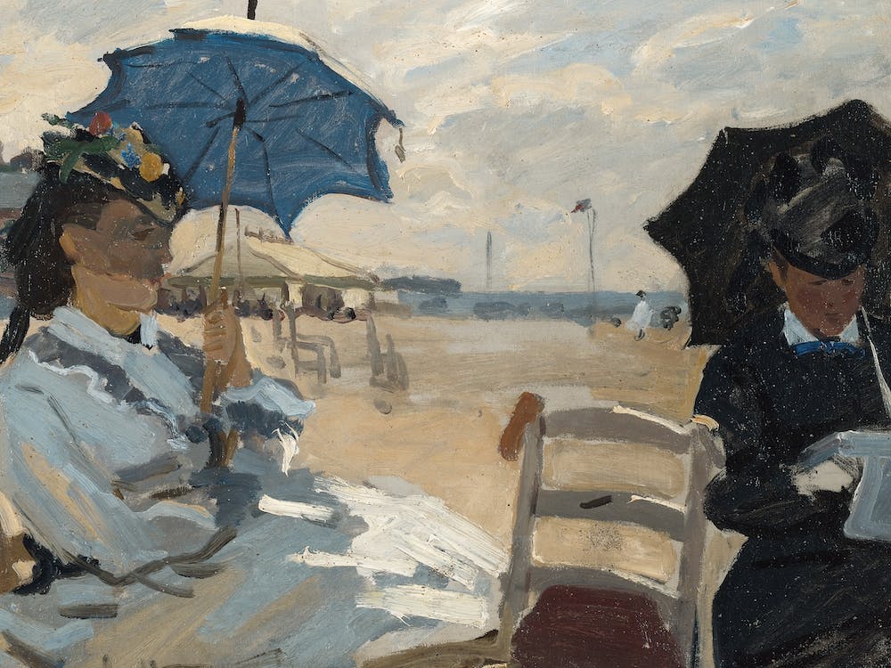 The Beach At Trouville, Claude Monet