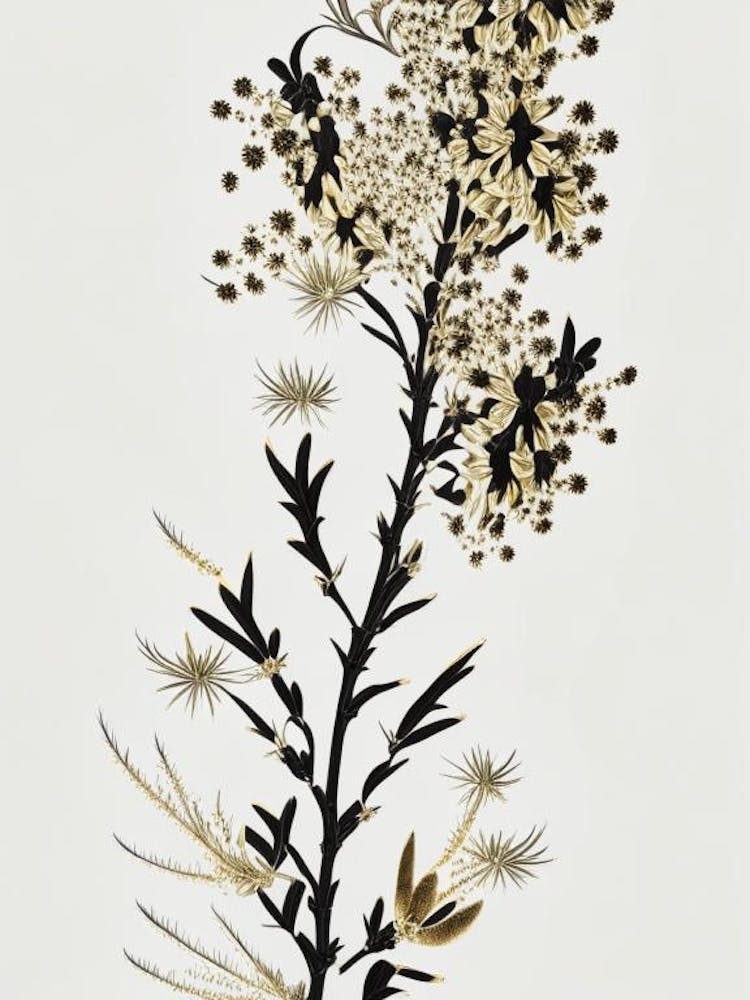 Joshua Tree Pattern Gold And Black (10)