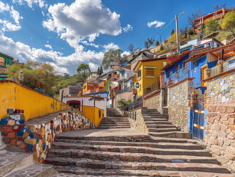 Colorful Houses In Chile