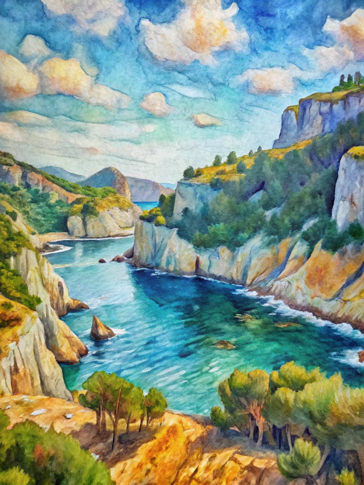 Van Gogh Calanques National Park France