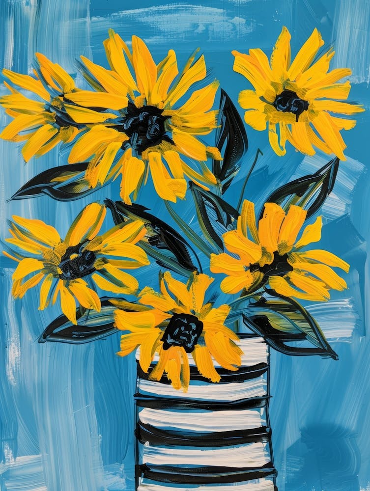 Sunflowers In A Vase 31