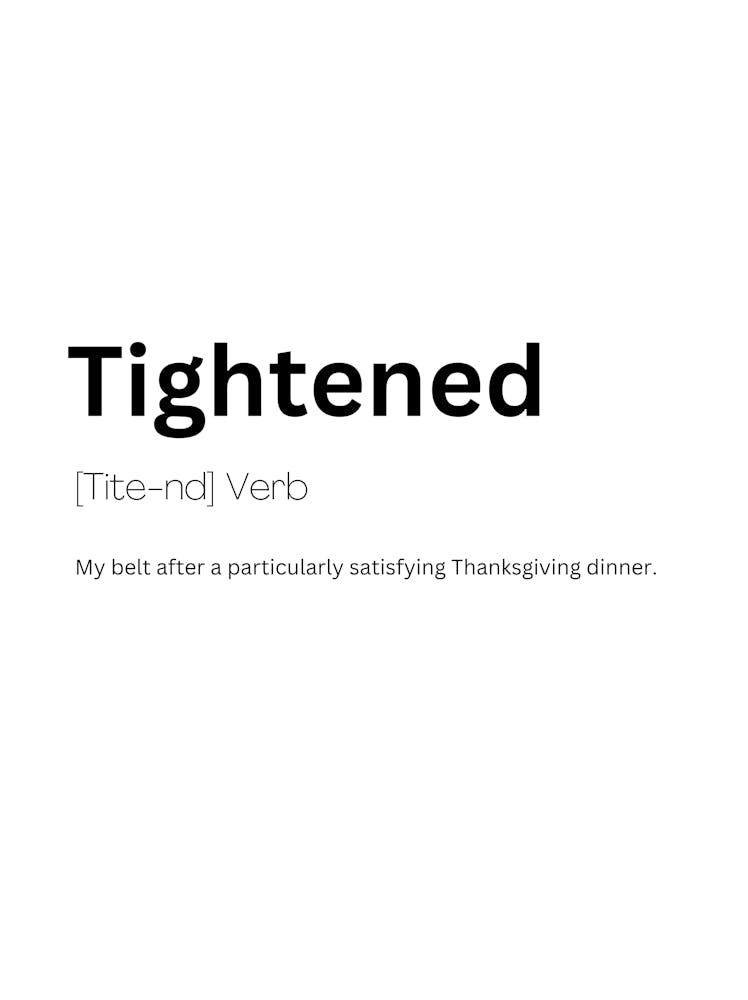 Tightened Definition Meaning 1
