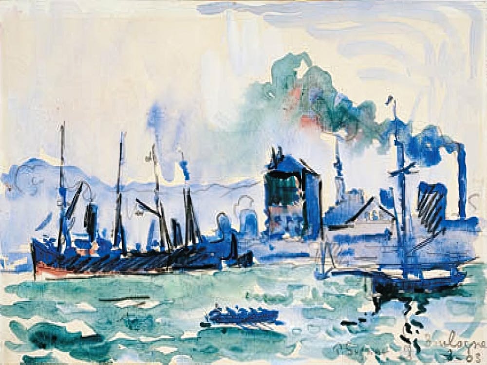 View Of The Port Of Boulogne Sur Mer, Paul Signac