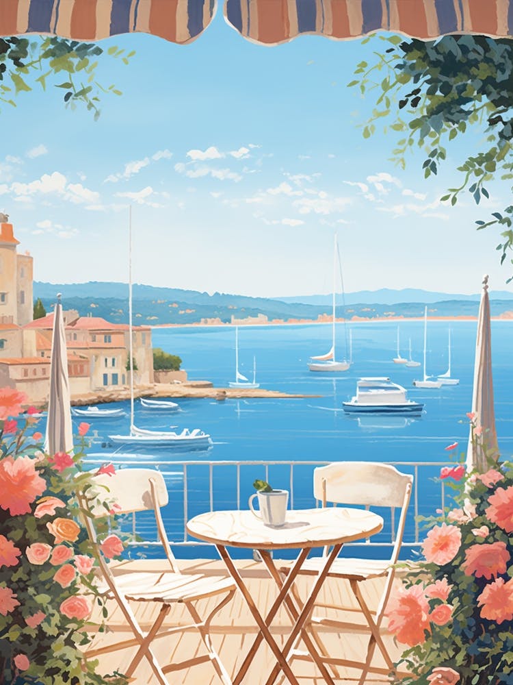 Saint Tropez Frankreich 3 Illustration
