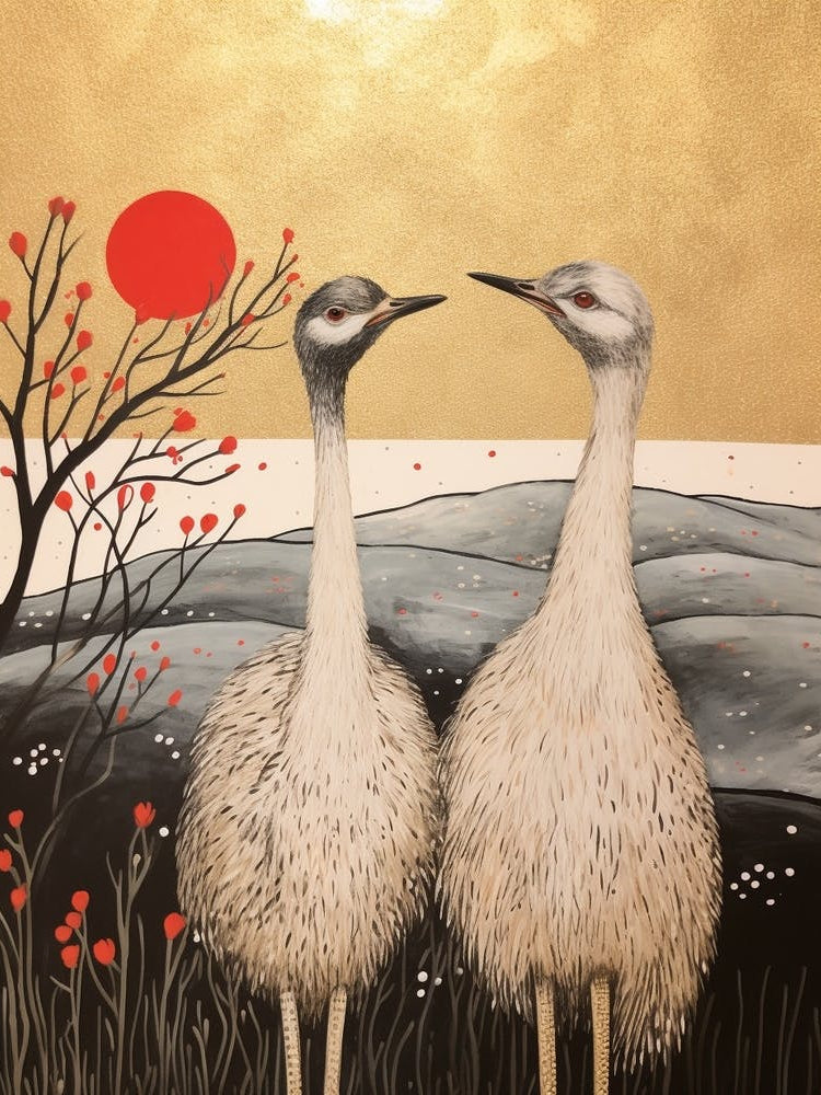 Bird Illustration Ostrich 4