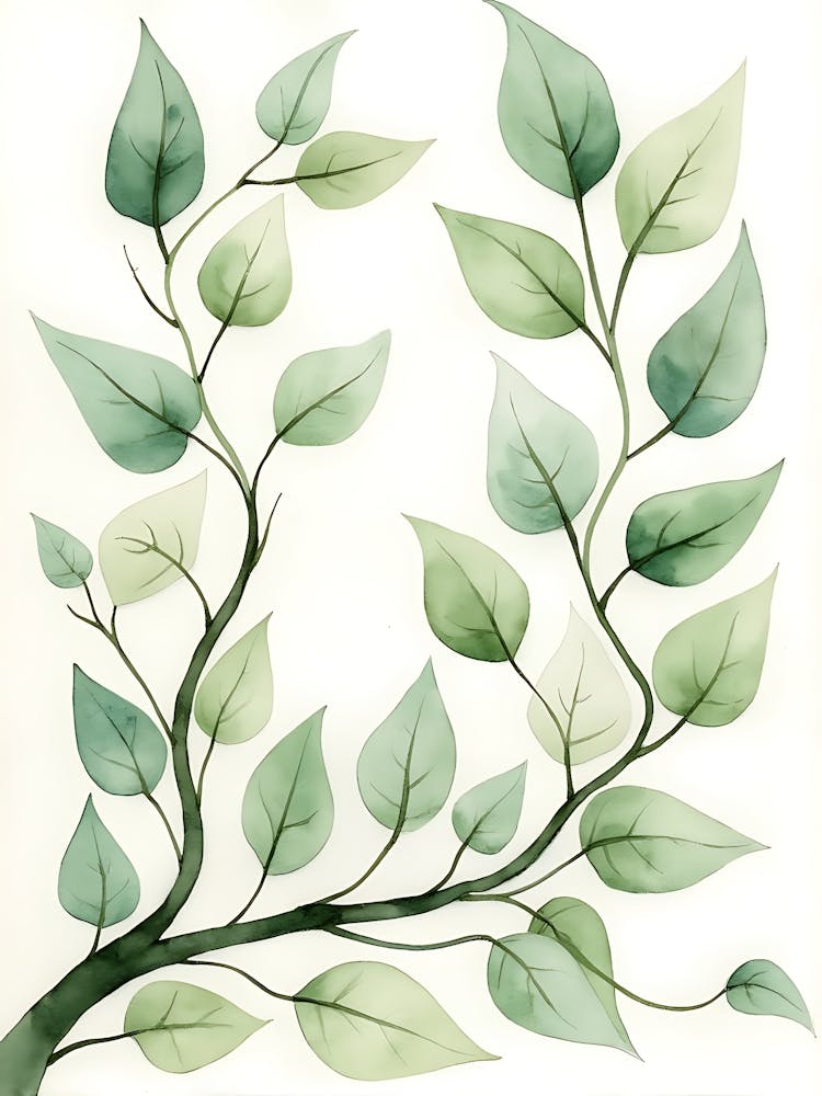 Dreamlike Sage Plant Composition