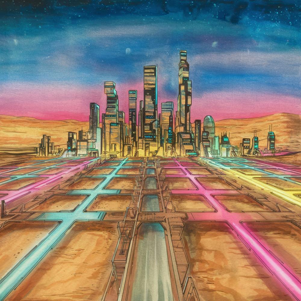 Futuristische Stadtlandschaft 3