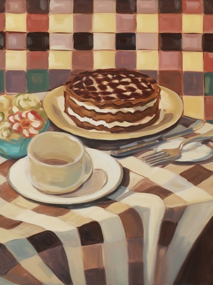 Tiramisu Still Life Painting