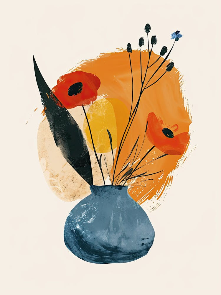 Poppies In A Vase
