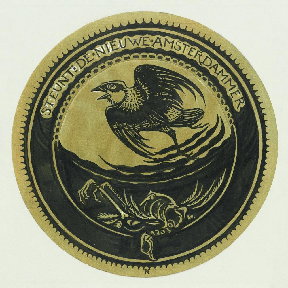 Design For Vignette Supports The New Amsterdammer (1878–1938), Richard Roland Holst