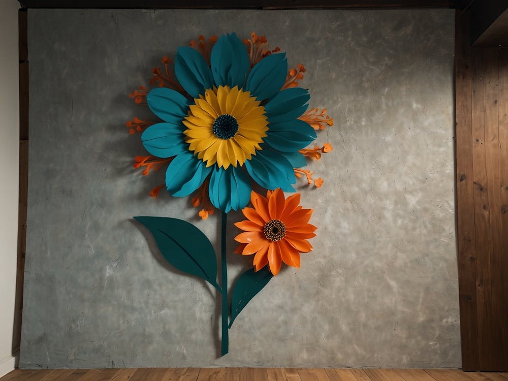 Paper Flower Wall Art