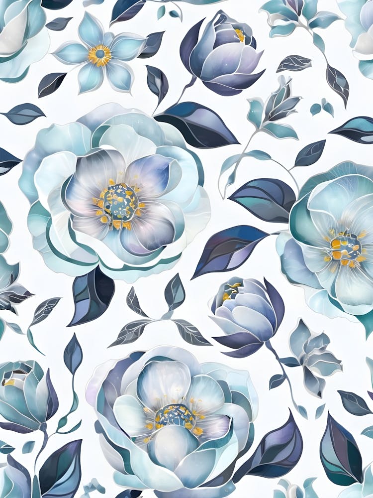 Watercolor Floral Pattern 4