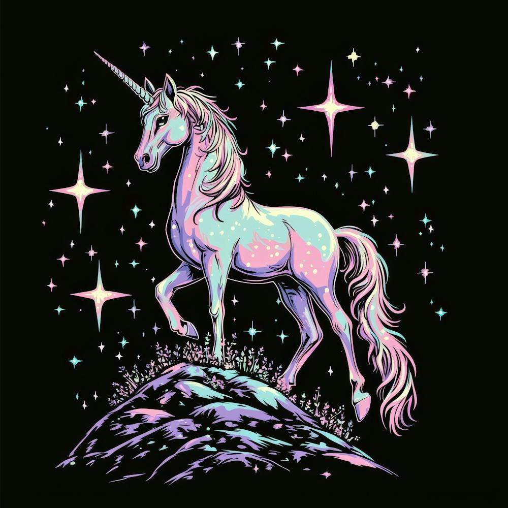 Unicorn In The Night Sky 1