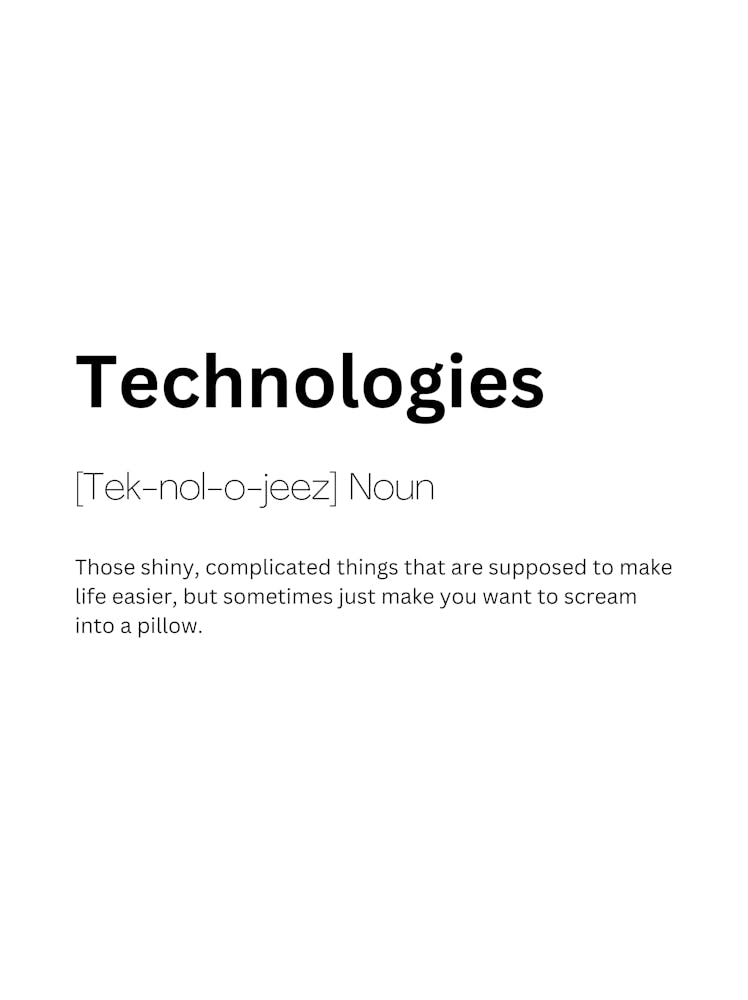 Technologies Definition Meaning