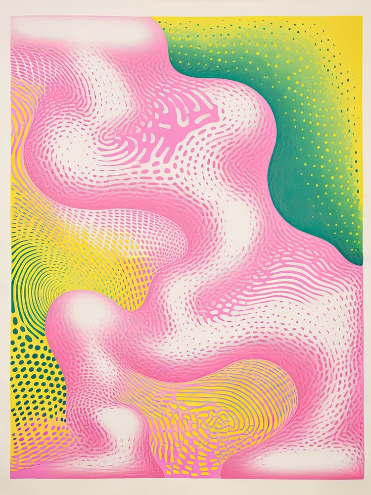 Abstract Landscape Risograph Style 17