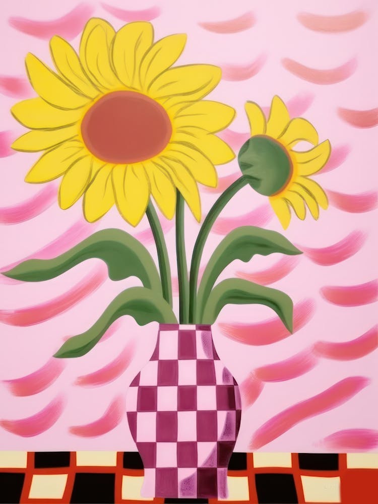 Sunflower Flower Vase 2
