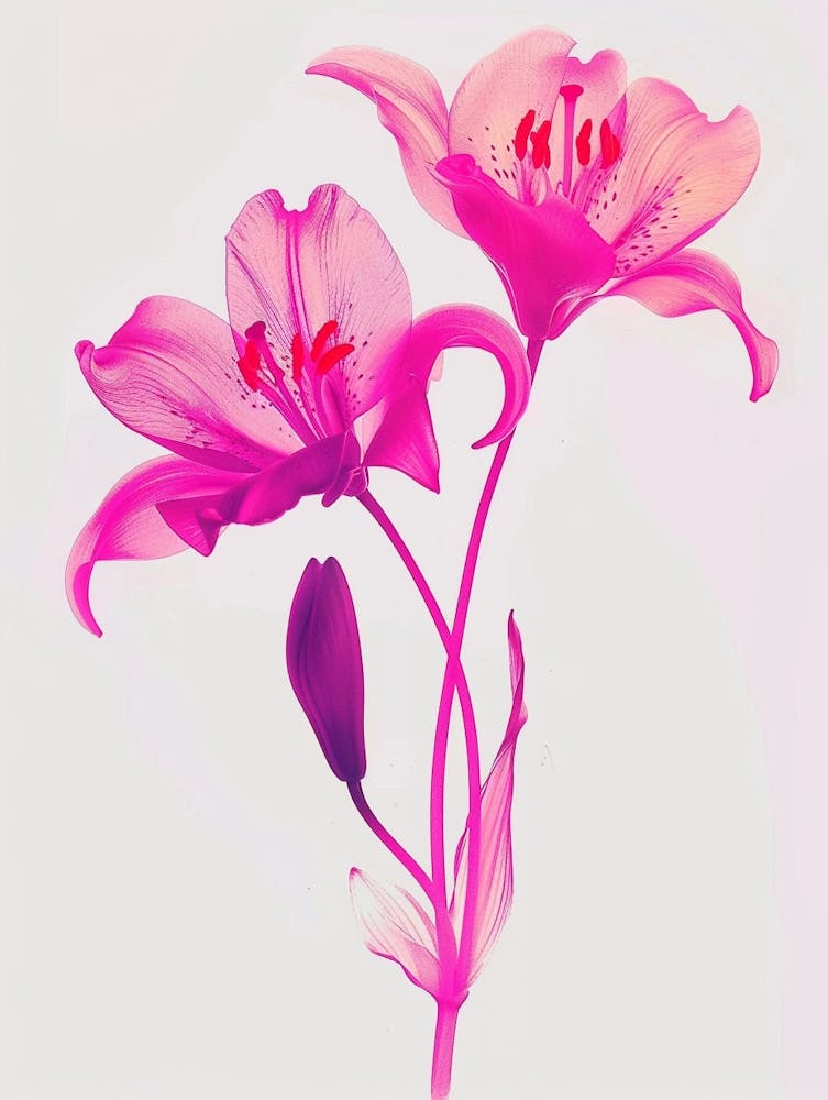 Hot Pink Lily 2