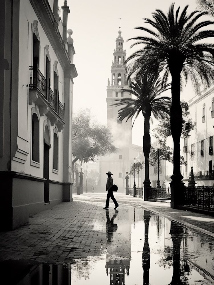 Seville, Spain, Schwarz-Weiß-Analogfotografie 2