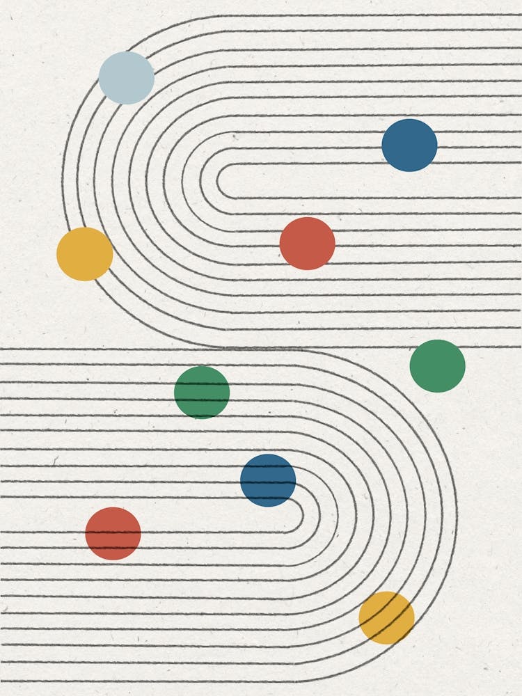 Dots Retro Mid Century Modern