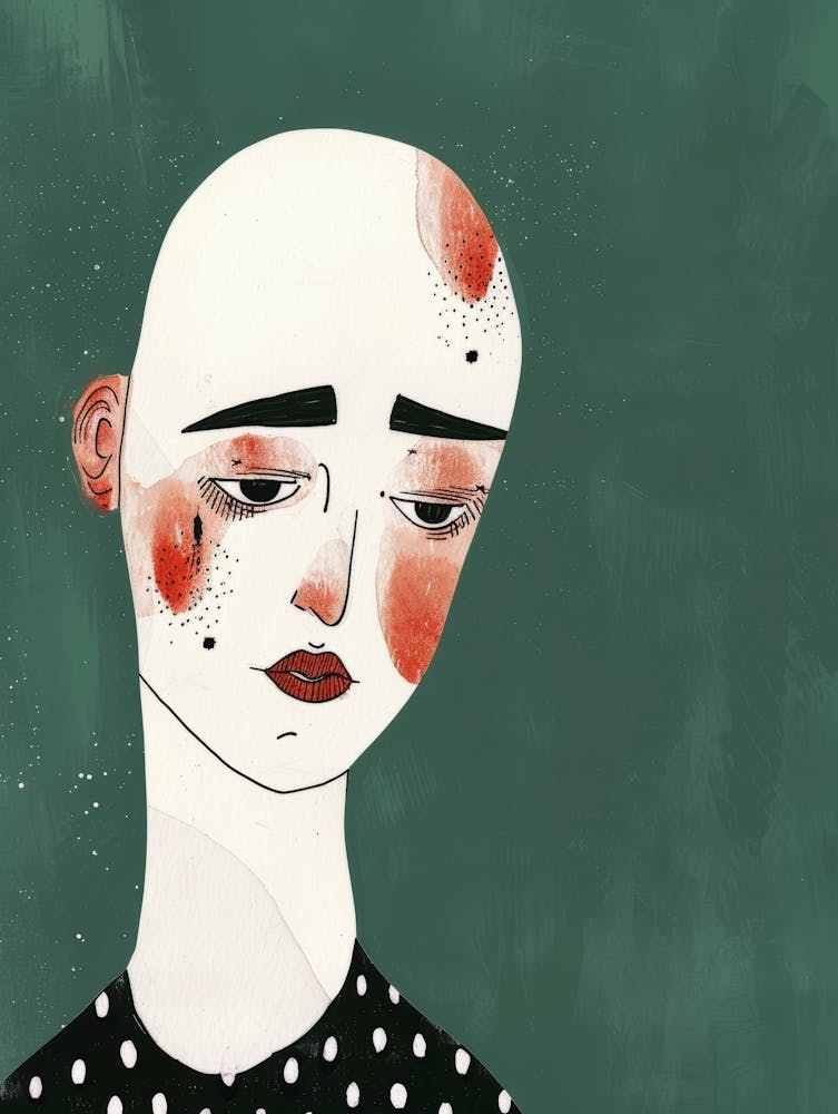 Woman With A Bald Head