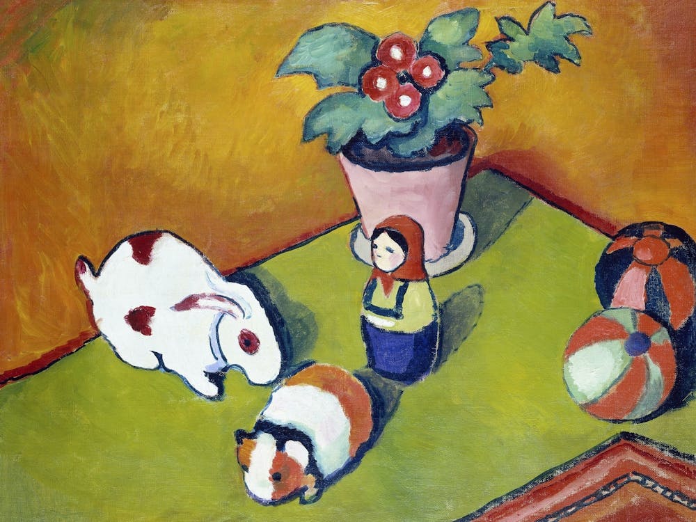 August Macke S Little Walter S Toys (1912) Famous Painting