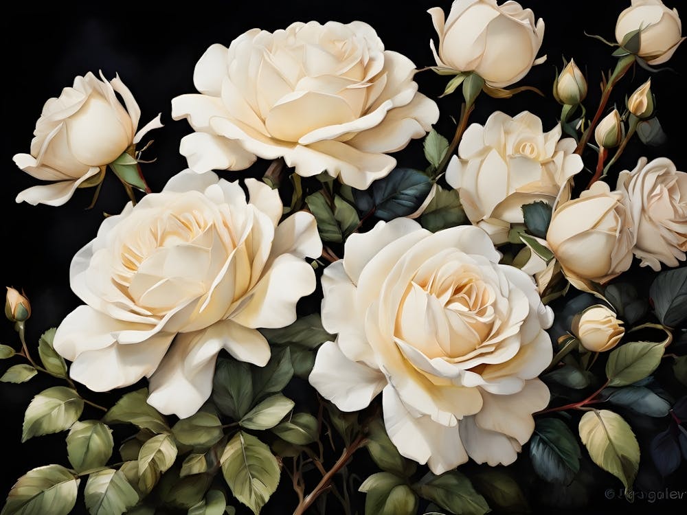 Default A Stunning Watercolor Painting Of Vibrant White Roses 1 (3) (1)