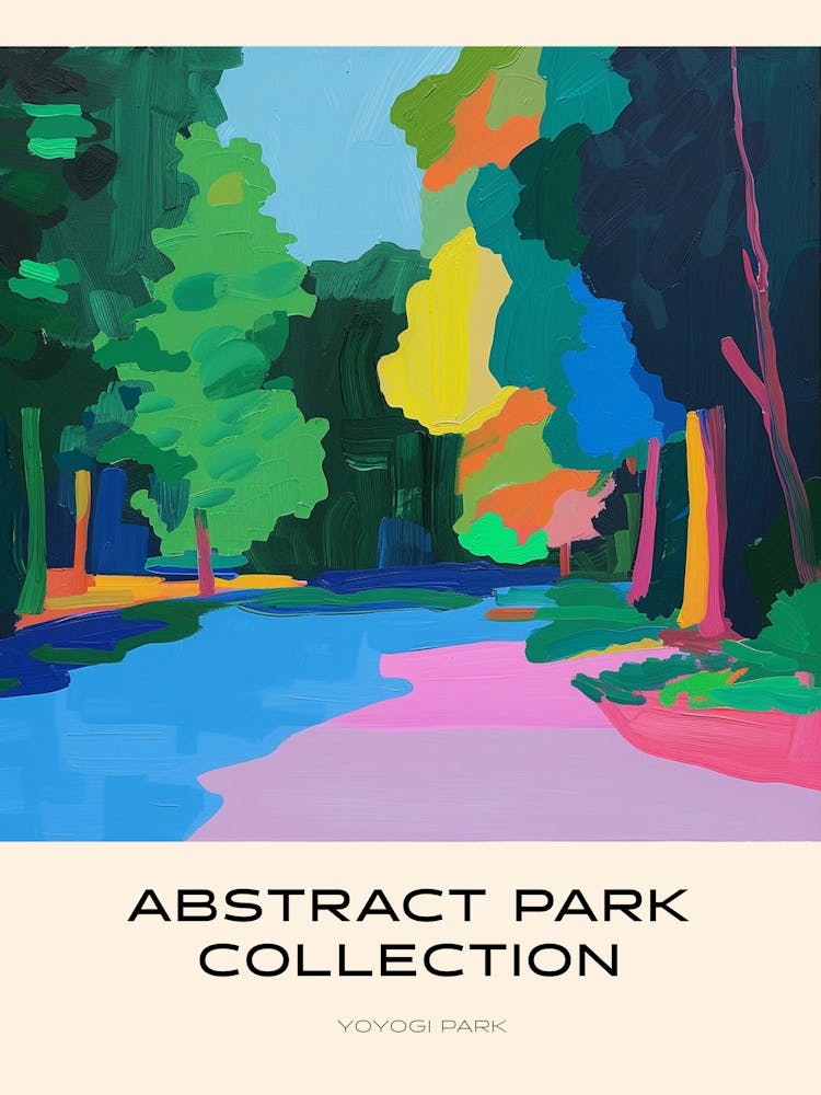 Abstract Park Collection Poster Yoyogi Park Hanoi 1