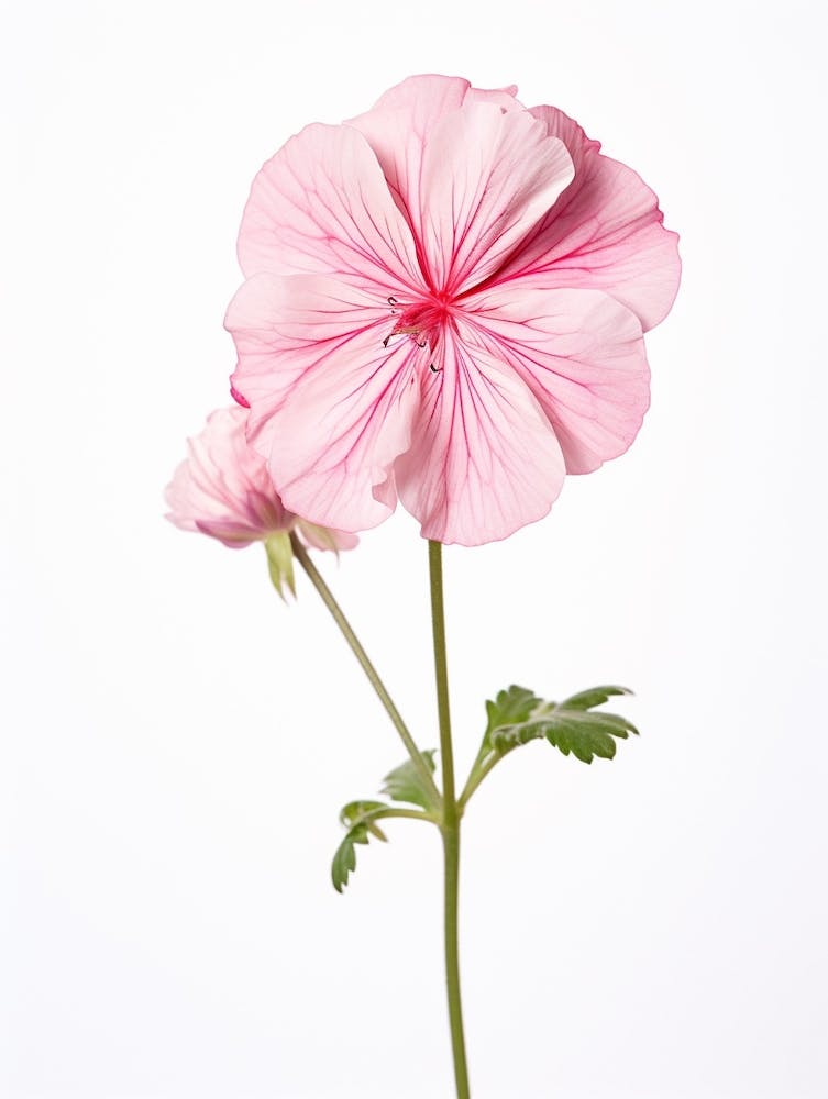 Pressed Wildflower Botanical Art Wild Geranium 1