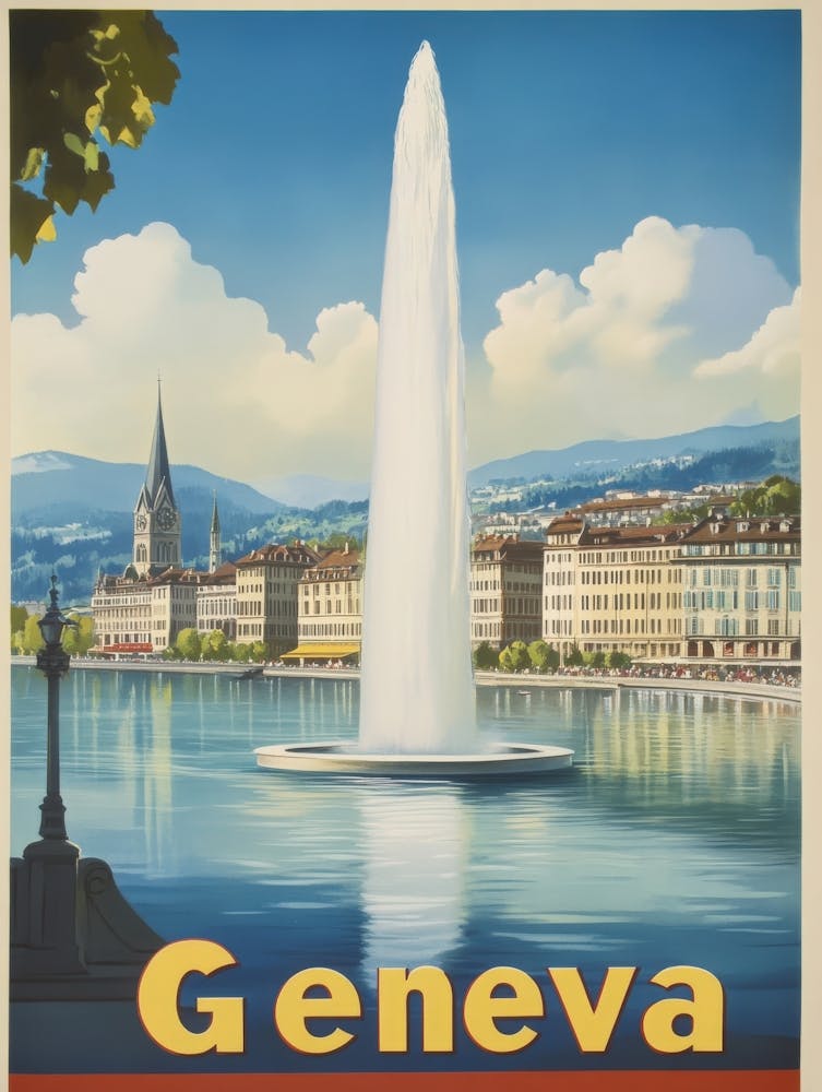 Aihrgdesign A Vintage Travel Poster Of Geneva Featuring The I 172c61b8 E01c 40fd 8128 0262746503e5 1