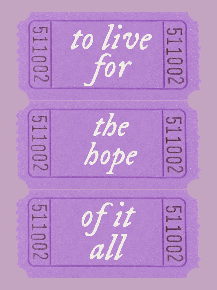 To Live For The Hope of It All 1