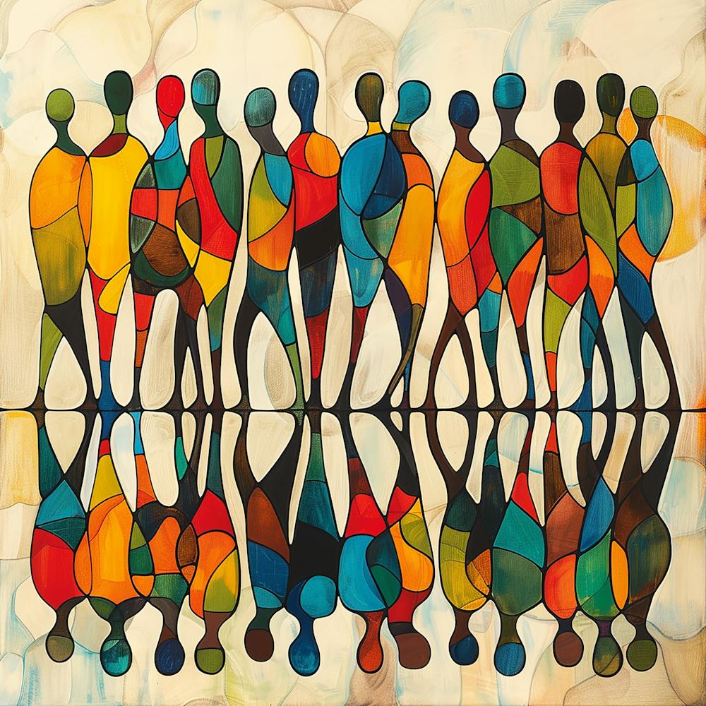 'People' 2 - colorful cubism, cubism, cubist art,    abstract art, abstract painting  city wall art, colorful wall art, home decor, minimal art, modern wall art, wall art, wall decoration, wall print colourful wall art, decor wall art, digital art, digital art download, interior wall art, downloadable art, eclectic wall, fantasy wall art, home decoration, home decor wall, printable art, printable wall art, wall art prints, artistic expression, contemporary, modern art print,