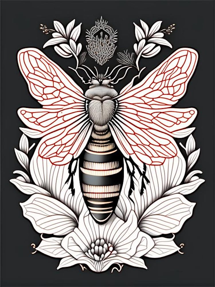 Queen Bee Ink William Morris Style