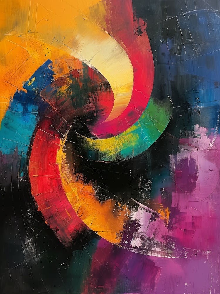 Abstract Painting, Abstract Painting, Acrylic Color