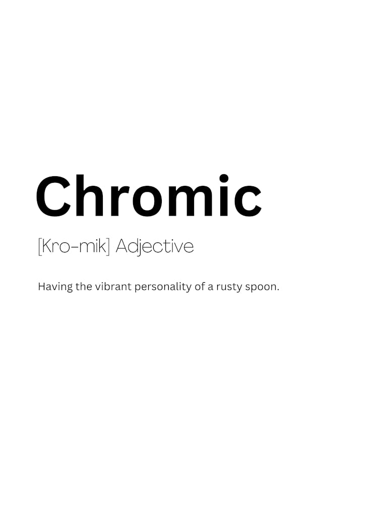 Chromic Definition Meaning