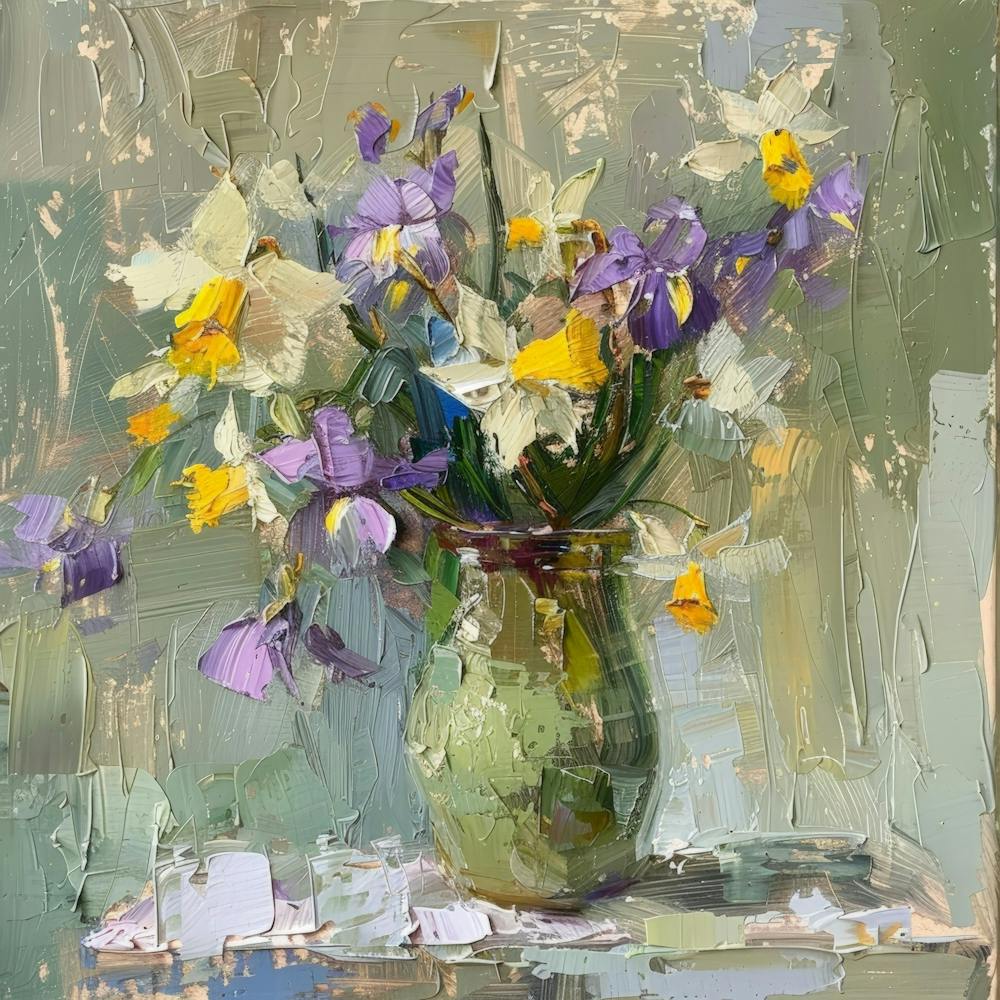 Daffodils In A Vase 1