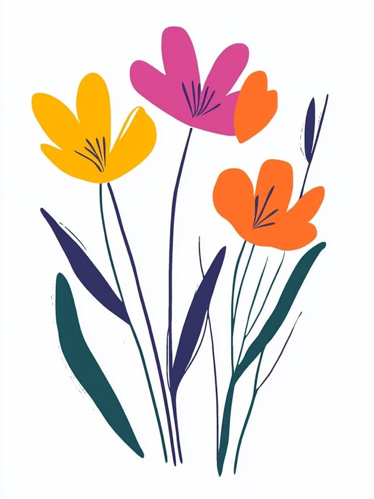 Flowers On A White Background 25