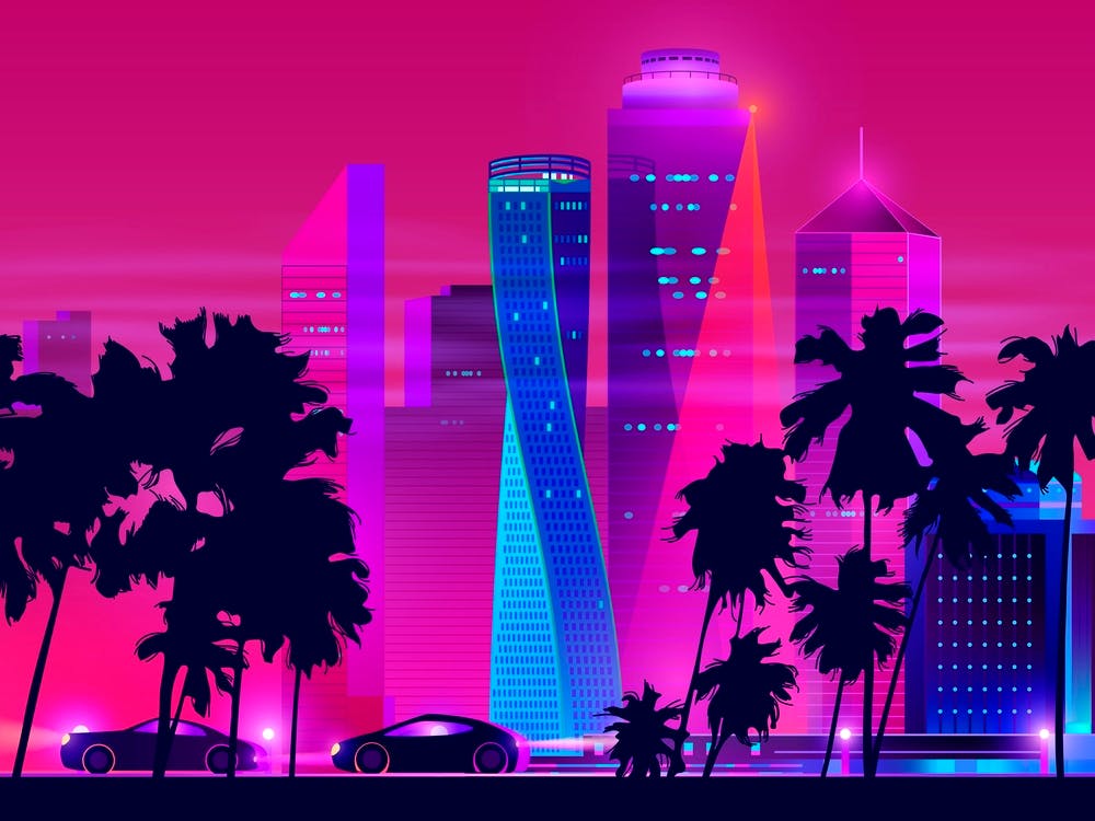 Synthwave Neon City - Vice city