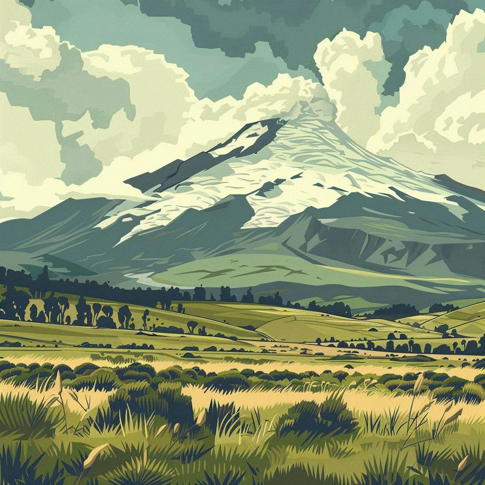 A Cotopaxi National Park In Ecuador Lofi