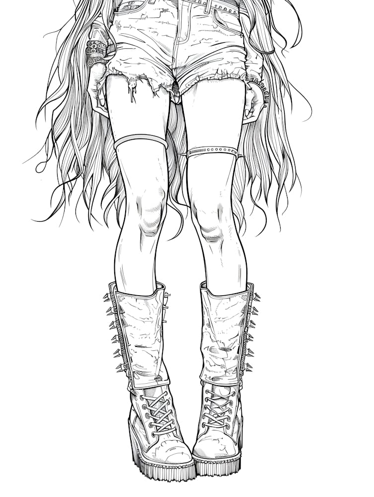 Mod Girl Black And White 19